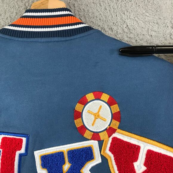 Men's New Wave Street Culture Poker Letterman Jacket Size XS - Picture 14 of 14